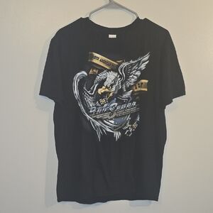 Bob Segar Nothern American Tour 2017 Black Eagle Graphic Men's T-Shirt LOT N